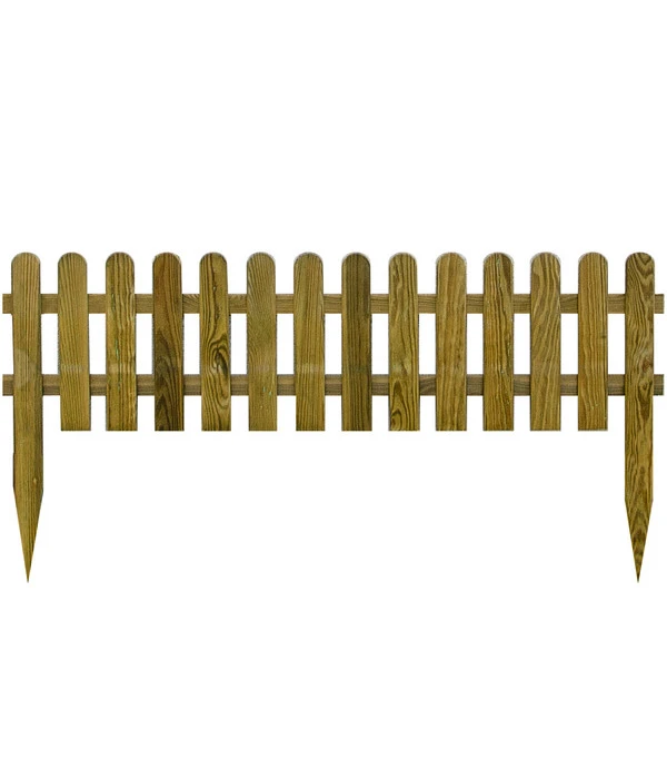 Holz-Steckzaun, Ca. B120/H30 Cm 3 Holz-Steckzaun, Ca. B120/H30 Cm