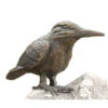 Rottenecker Bronzefigur Eisvogel Auf Mondgestein -Pflanzenbedarf Geschäft 1596394 WE FS 001 BronzeEisvogelaufMondgestein