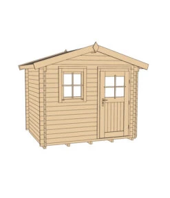 Weka Gartenhaus Premium 28 -Pflanzenbedarf Geschäft 1807478 WE DE 002 BBH28MMNAGOLD1V20GR3