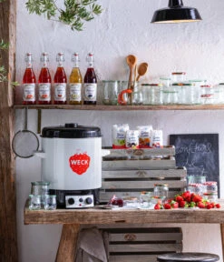 Dehner WECK® Tulpenglas, 1000 Ml, Inkl. Einkochringe & Klammern, 4er-Set -Pflanzenbedarf Geschäft 1944941 WE MO 007 ErdbeerSecco