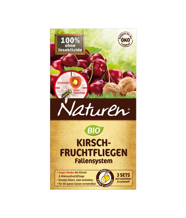 Naturen® Kirschfruchtfliegen Fallensystem, 3er-Set 3 Naturen® Kirschfruchtfliegen Fallensystem, 3er-Set