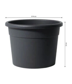 Dehner Kunststoff-Blumentopf Diana, Rund 7 Dehner Kunststoff-Blumentopf Diana, Rund -Pflanzenbedarf Geschäft 2546877 WE FS 001 Kunststofftopfdiana80cmanthr