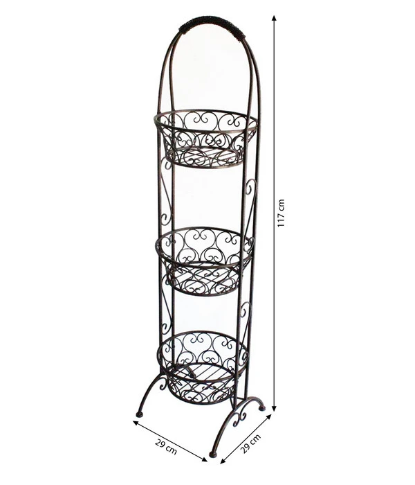 Dehner Metall-Etagere Mit Drei Körben – Bild 3