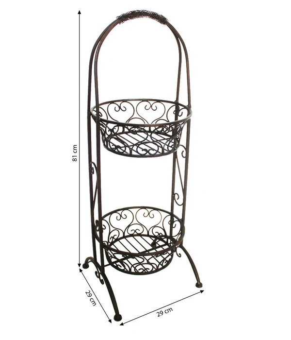 Dehner Metall-Etagere, Ca.Ø28,5/H81 Cm – Bild 3