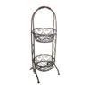 Dehner Metall-Etagere, Ca.Ø28,5/H81 Cm -Pflanzenbedarf Geschäft 3213287 WE FS 02 MetallEtagereMitZweiKoerpenGartendekoInnendekoration