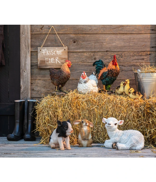 Dehner Polyresin-Hahn, 31 X 15 X 36 Cm 4 Dehner Polyresin-Hahn, 31 X 15 X 36 Cm – Bild 2