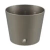 Übertopf Aus Kunststoff, Rund -Pflanzenbedarf Geschäft 3621224 BildFS 001 LeniKunststoffUebertopfKunTopfDklSilber14Cm