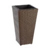 Dehner Polyrattan-Topf Alicante, Konisch, Braun -Pflanzenbedarf Geschäft 3670023 BildFS 001 DehnerBlumentopfAusPolyrattanKunstFlechttopf30X30cm