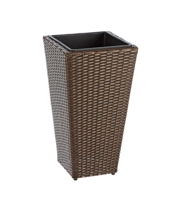 Dehner Polyrattan-Topf Alicante, Konisch, Braun 3 Dehner Polyrattan-Topf Alicante, Konisch, Braun