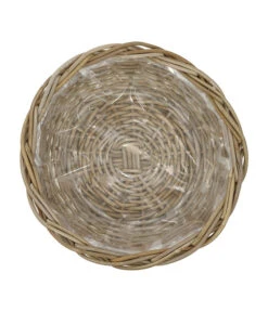 Van Der Leeden Rattan-Pflanzschale, Braun, Ø 41 Cm -Pflanzenbedarf Geschäft 3692779 WE DE 001 RattanpflanzschaleD41cm