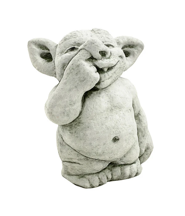 Denscho Stein-Troll Finger In Der Nase, 19 X 26 X 32 Cm 3 Denscho Stein-Troll Finger In Der Nase, 19 X 26 X 32 Cm
