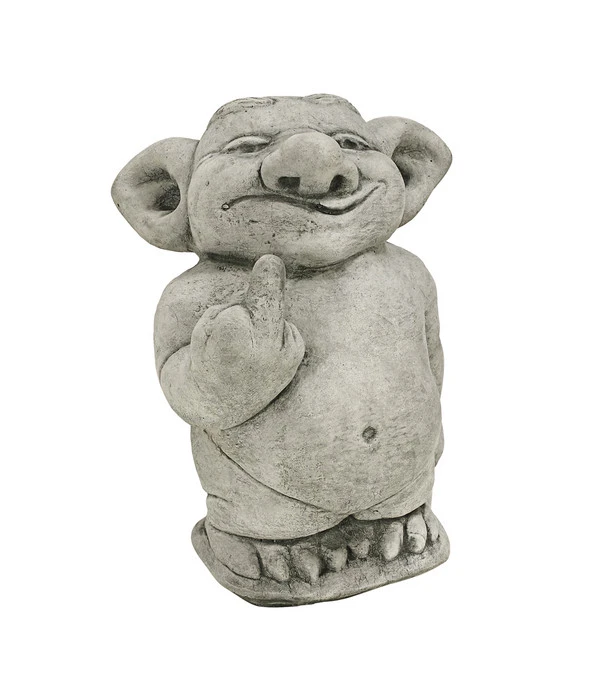 Denscho Stein-Troll Stinkefinger, 14 X 19 X 25 Cm 3 Denscho Stein-Troll Stinkefinger, 14 X 19 X 25 Cm