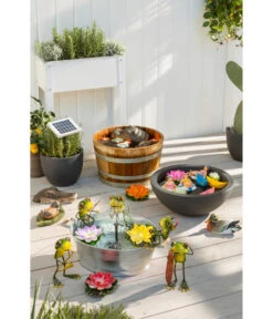 Holz-Weinfasskübel, Rund, Braun -Pflanzenbedarf Geschäft 3923653 WE MO 002 EsotecSolarpumpensystemRiminiSPumpeWasserpumpeSolarpumpe