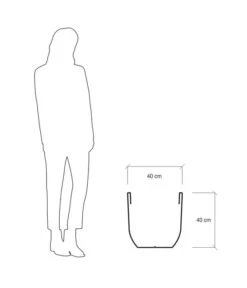 Farmet Kunststoff-Topf Orione Alto -Pflanzenbedarf Geschäft 4108791 WE DE 004 ORIONEALTOHoherRunderPflanzkuebelDurchmesser40cm40cmhochSTEINBEIGE