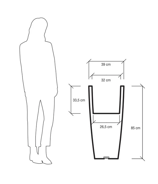 Farmet Kunststoff-Pflanzkübel Hydra, Ca. ø 39/H85 Cm, Perlweiß Beleuchtet 6 Farmet Kunststoff-Pflanzkübel Hydra, Ca. ø 39/H85 Cm, Perlweiß Beleuchtet – Bild 4