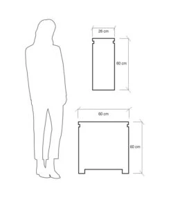 Farmet Kunststoff-Pflanzkasten Orto Di Giulio, Ca. B60/H60/T26 Cm -Pflanzenbedarf Geschäft 4186466 WE DE 004 VertikalerGartenORTODIGIULIOsmallsize60x26x60cmhochSTEINBEIGE