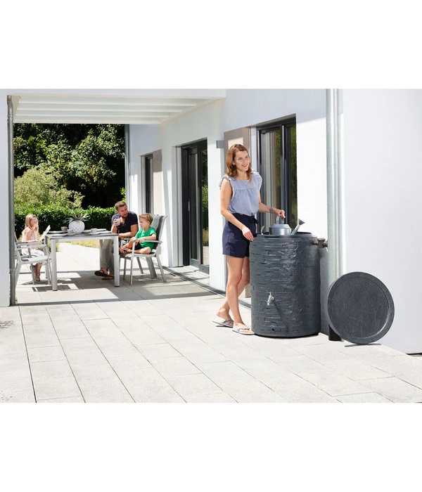 GARANTIA Muro Regenspeicher, Graphit Grey 4 GARANTIA Muro Regenspeicher, Graphit Grey – Bild 2