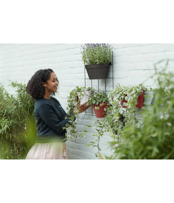 Elho Metall-Wandgitter Für Töpfe Loft Urban Green Wall Gestell, Ca. B47,3/H59/T1,5 Cm, Schwarz 8 Elho Metall-Wandgitter Für Töpfe Loft Urban Green Wall Gestell, Ca. B47,3/H59/T1,5 Cm, Schwarz – Bild 6