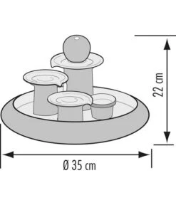 Seliger Zimmerbrunnen Locarno, Ø 35 X 22 Cm 7 Seliger Zimmerbrunnen Locarno, Ø 35 X 22 Cm -Pflanzenbedarf Geschäft 4317152 WE DE 001 SeligerZimmerbrunnenLocarnoblau