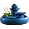 Seliger Zimmerbrunnen Locarno, Ø 35 X 22 Cm 2 Seliger Zimmerbrunnen Locarno, Ø 35 X 22 Cm -Pflanzenbedarf Geschäft 4317152 WE FS 001 SeligerZimmerbrunnenLocarnoblau
