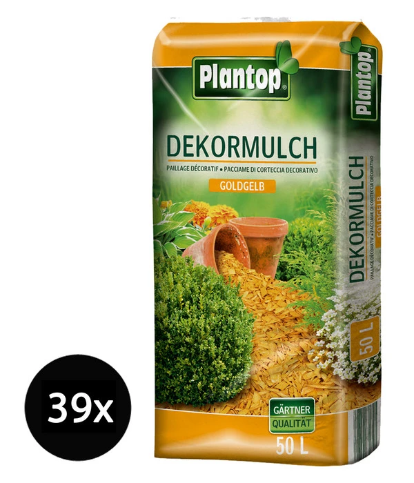Ziegler Plantop Dekormulch Goldgelb, 39 X 50 Liter 3 Ziegler Plantop Dekormulch Goldgelb, 39 X 50 Liter