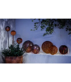 Dehner Solarstab Kugelleuchte Lagos, Ca. Ø16/H120 Cm -Pflanzenbedarf Geschäft 4398764 WE MO 005 SolarkugelleuchteMalabo30