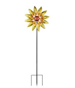 Dehner Riesen Windrad Sunny, Gelb/orange
