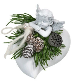 Grabgesteck, Herzförmig, Ca. B12/H10/T10 Cm