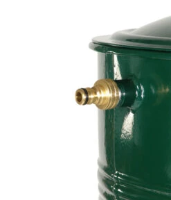 RENNER Metall-Regentonne Inkl. Steckanschluss Und Sockel, 150 L, Dunkelgrün -Pflanzenbedarf Geschäft 6609614 WE DE 002 RegenwasserSammeltonnemitSteckanschlussundSockel150l