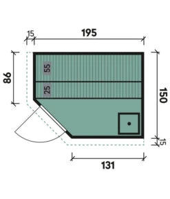 Wolff Finnhaus Innensauna De Luxe Helia, Ca. B210/H202/T165 Cm -Pflanzenbedarf Geschäft 6618847 WE BG 001 FinnhausInnensaunadeluxeHelia