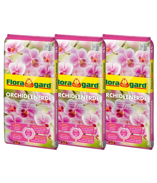 Floragard Orchideenerde, 3 X 5 L 3 Floragard Orchideenerde, 3 X 5 L