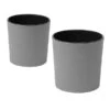 Siena Garden Kunststoff-Topf ECO Lens, Rund, Grau, Ca. Ø30/H30,5 Cm, 2er-Set -Pflanzenbedarf Geschäft 6654941 WE FS 001 PflanzgefaesseEcoLens30Grau