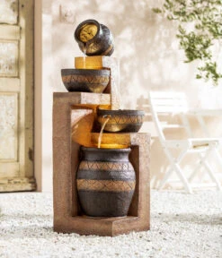 Dehner Polyresin-Gartenbrunnen Monterry, Ca. H117,5 Cm -Pflanzenbedarf Geschäft 6742472 WE MO 001 DehnerPolyresinGartenbrunnenMonterryNEU