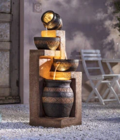 Dehner Polyresin-Gartenbrunnen Monterry, Ca. H117,5 Cm -Pflanzenbedarf Geschäft 6742472 WE MO 003 DehnerPolyresinGartenbrunnenMonterryNEU