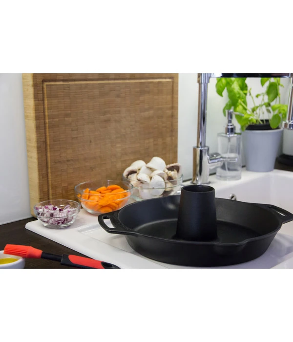 Petromax Geflügelbräter, Ca. Ø30/H10 Cm 4 Petromax Geflügelbräter, Ca. Ø30/H10 Cm – Bild 2