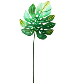 Dehner Metall-Dekostab Monstera, Ca. H150 Cm