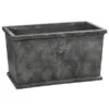 Dehner Leichtbeton-Kasten Windsor, Rechteckig, Grau -Pflanzenbedarf Geschäft 6866628 6866636 WE FS 002 DehnerLeichtbetonKastenWindsor