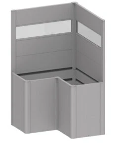 Biohort Sichtschutz Belvedere L100 Mit Acrylglas, Ca. B102/H91/T102 Cm