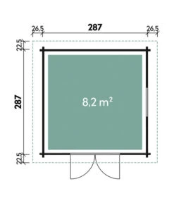 Wolff Finnhaus Gartenhaus WPC-Trend D, Ca. B340/H221/332 Cm -Pflanzenbedarf Geschäft 6931703 WE DE 001 FinnhausWPCTrend