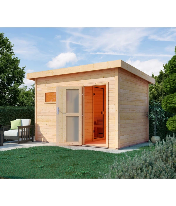 Wolff Finnhaus Saunahaus Basic Melina 40, Inkl. Bio-Ofen 4 Wolff Finnhaus Saunahaus Basic Melina 40, Inkl. Bio-Ofen – Bild 2