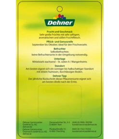Dehner Pflaume 'Königin Viktoria' -Pflanzenbedarf Geschäft 7702558 PflaumeKoeniginVictoria Etikett 2