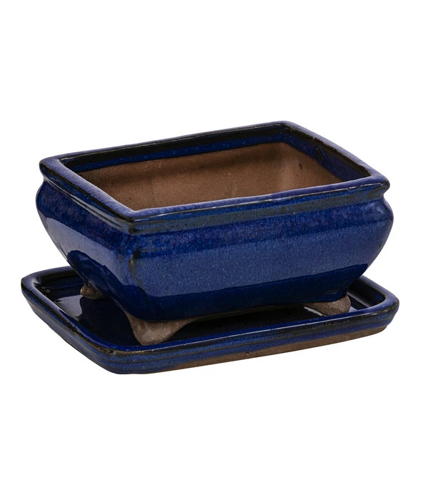 Dehner Keramik-Bonsaischale, Rechteckig, Ca. B15/H6,5/T11 Cm 3 Dehner Keramik-Bonsaischale, Rechteckig, Ca. B15/H6,5/T11 Cm