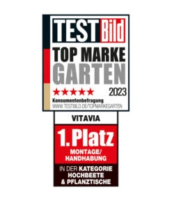 Vitavia Hochbeet Oslo In&Out, Grau/schwarz -Pflanzenbedarf Geschäft Siegel VitaviaHochbeeteundPflanztische